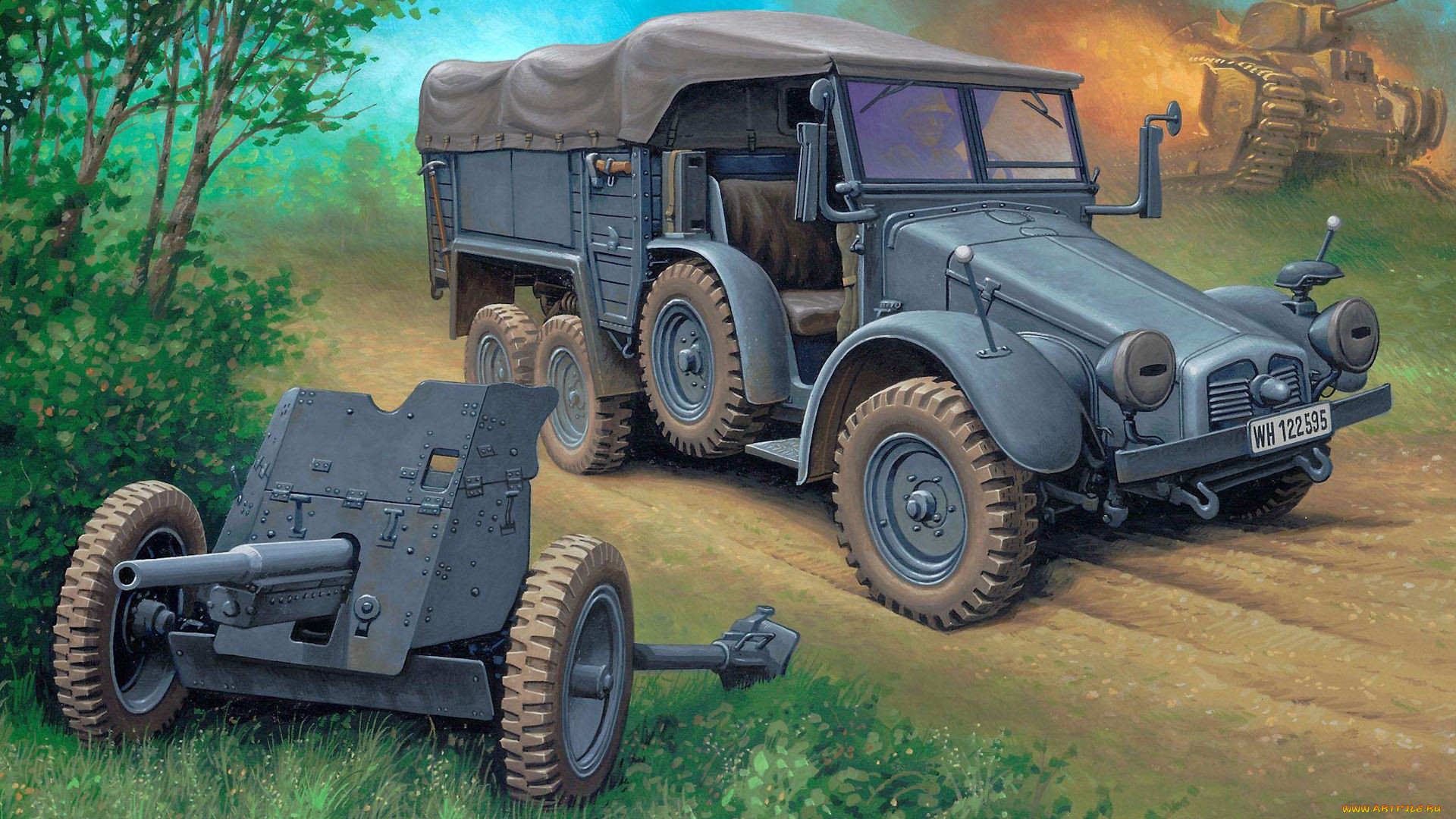 , , krupp, protze, 7cm, pak, , 3, kfz, 69